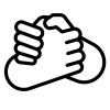 Icône mains